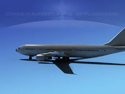 Airbus A300 Bare Metal 3D model