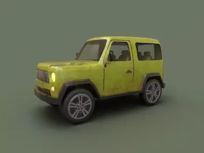 Game Ready Car Low-poly 3D model