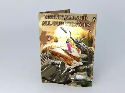 Merry Xmas to All Our Service Men Women Free 3D model