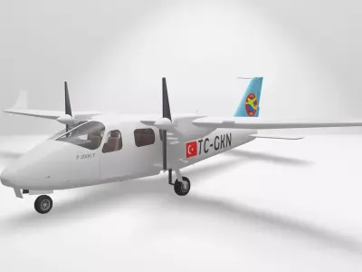 Tecnam P2006T model aircraft 3D model