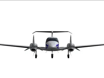 Diamond DA-42 Low-poly 3D model