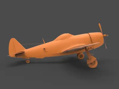 P-47 Thunderbolt 3D print model