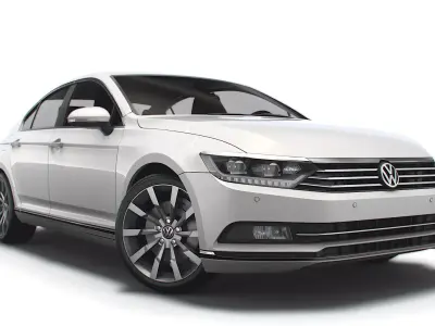 VW Passat Highline B8 2019 3D model