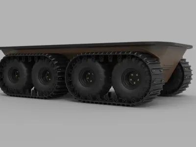 Argo platform 8x8 with 4 tracks 3D model