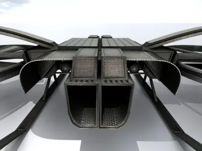 Controllable Drone Design Low-poly 3D model