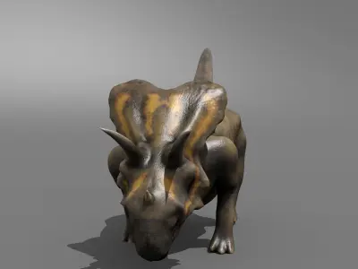 Pentaceratops Jurassic Dinosaur Low-poly 3D model