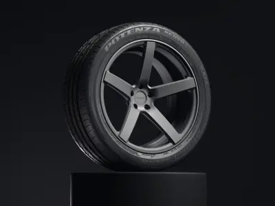 Bridgestone Potenza RE050 RFT 3D model