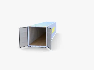 40ft Shipping Container Qube v2 3D model
