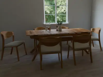 Dining Set B2C Villa 3D model