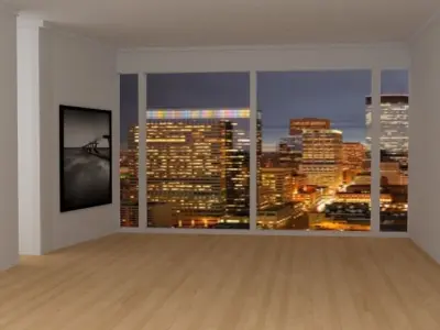 Apartment Room Low-poly 3D model