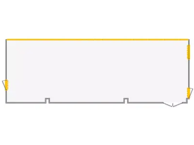 Commercial Interior Sketch - 1001-1500 SF - Xactimate 3D model