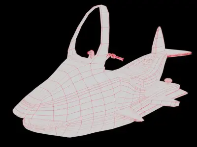 Shark Racer Jet Ski 3D Model Low-poly 3D model