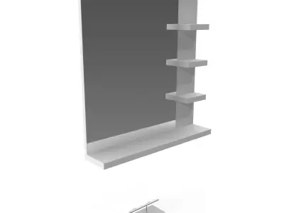 Barber working place C Free 3D model