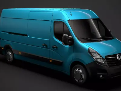 Vauxhall Movano L3H2 Van 2020 3D model