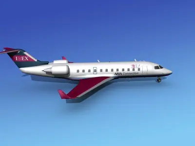 Canadair CRJ200 Ibex Airlines 3D model