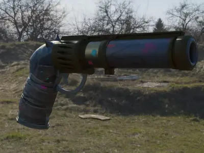 arcane jinx gun 3D model