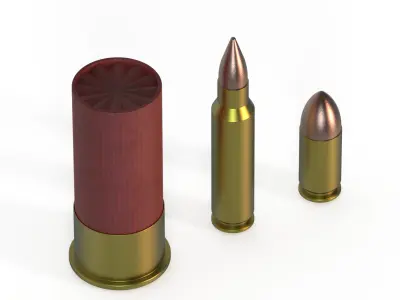 Bullets - OBJ free download Free 3D model