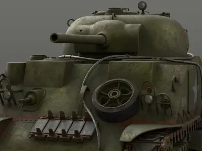 Sherman M4A2  3D model