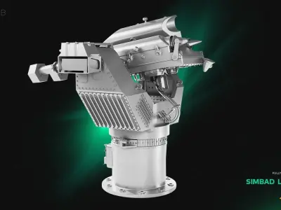 Simbad Lanceur - Anti-Air Self Defence System 3D model