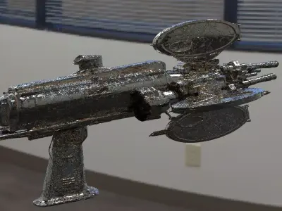 Retro Martian Sci-Fi Pistol 2 3D 3D model