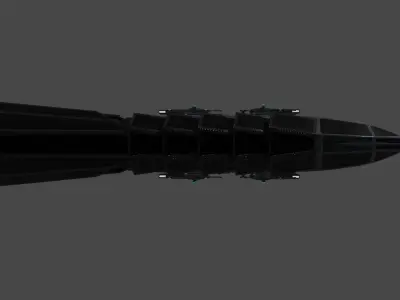 Archimedes-class Escort Frigate Low-poly 3D model