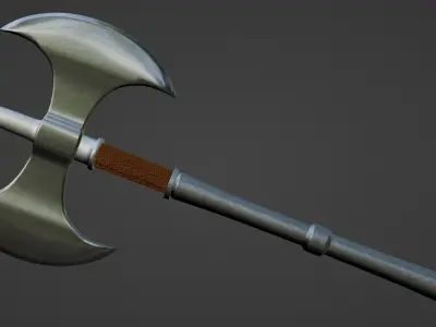 Battle Axe - Labrys Low-poly 3D model