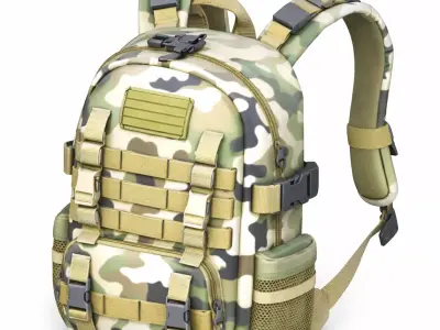 Military Tactical Backpack Gear Bag 04 3D model