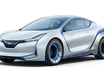 Futuristic Electric Vehicle EV Concept 3D model