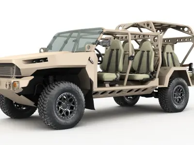 Chevy Colorado ZR2 military ISV collection 3D model