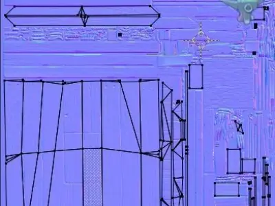 Gallows Low-poly 3D model