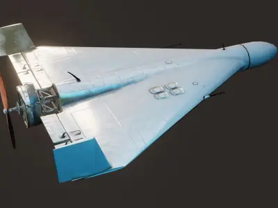 Drone Game Ready Low-poly 3D model