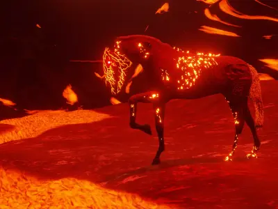 Hellish Unicorn 3D model