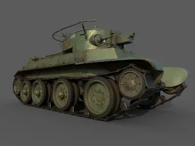 Soviet Tank BT-7A 3D model