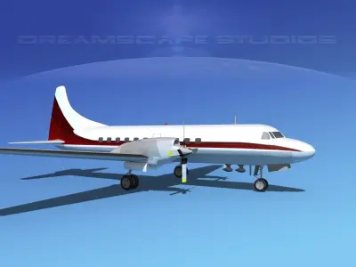 Convair CV-580 Corporate 6 3D model
