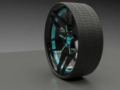 Adollar Alloy Rim Free 3D model