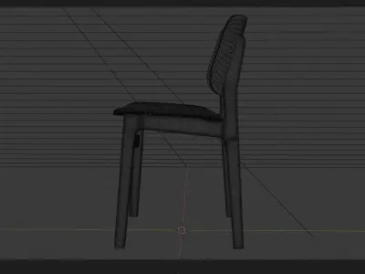 Wooden Chair  Free 3D model purchase
