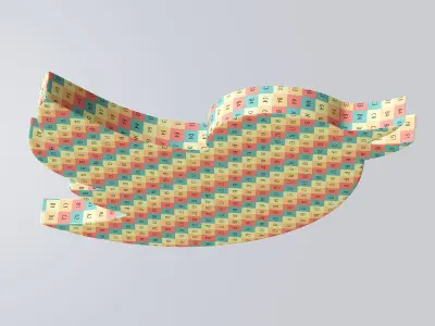 Twitter icon 3D model