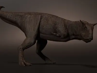 Carnotaurus dinosaur Low-poly 3D model