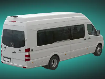 Mercedes-Benz Sprinter 2015 Minibus MAXI 3D model