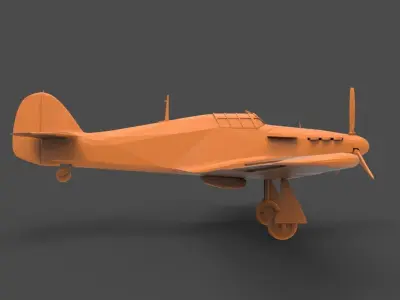 Hawker Hurricane 3D print model