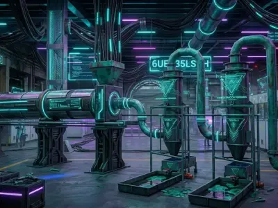 Sci-Fi Industrial Processing Plant Low-poly 3D model