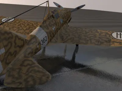 Reggiane Re-2001 Falco II 3D model