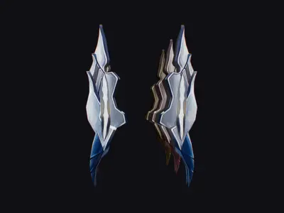 Claw Hand Claws Glove Weapon Metal Blade Iron Low-poly 3D model