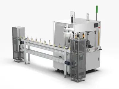 Automatic Valve Body Inlet Port Press Fitting Equipment 3D model