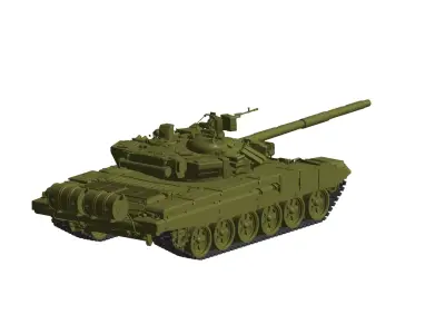 T-90 battle tank 3D model