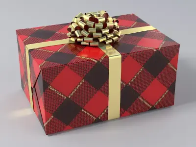 Realistic Christmas Present 11 3D model