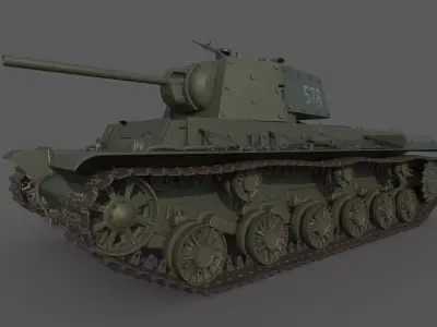 KV 1 with metal screens 3D model