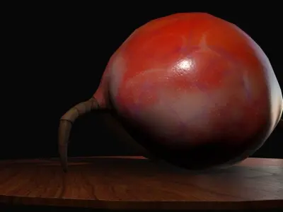 Worker Insect guarding an egg Low-poly 3D model