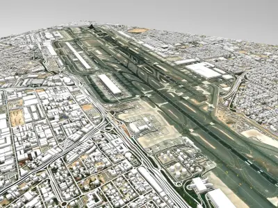 Dubai International Airport  3D model