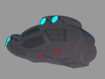 battleship alkesh v2 3D model